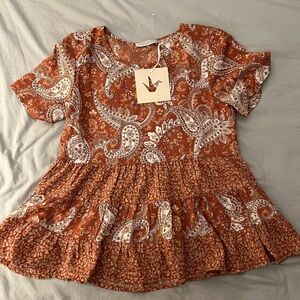 Paper Crane Blouse Extra Small Brand New